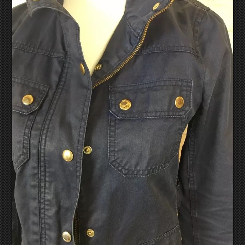 J. Crew Downtown BLUE FIELD JACKET XS - Picture 8 of 8